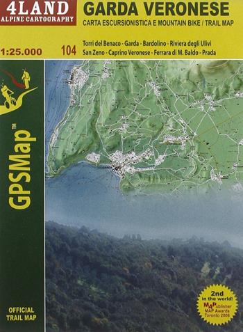 Garda veronese - Remo Nardini, Enrico Casolari - Libro 4Land 2006, GPS map | Libraccio.it