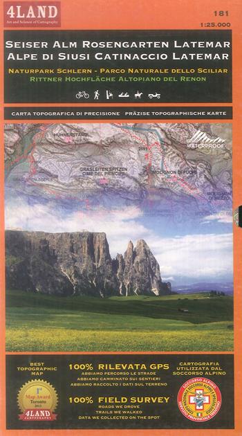 Alpe di Siusi, Catinaccio Latemar. Parco naturale dello Sciliar, altopiano del Renon. Ediz. italiana, inglese e tedesca - Enrico Casolari, Remo Nardini - Libro 4Land 2015 | Libraccio.it