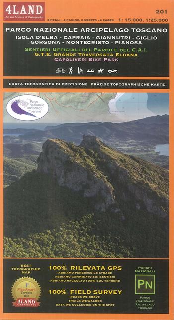 Parco Nazionale Arcipelago Toscano. Isola d'Elba 1:25.000. Capraia. Giannutri. Giglio. Gorgona. Montecristo. Pianosa 1:15.000. Ediz. italiana e inglese - Enrico Casolari, Remo Nardini - Libro 4Land 2017 | Libraccio.it