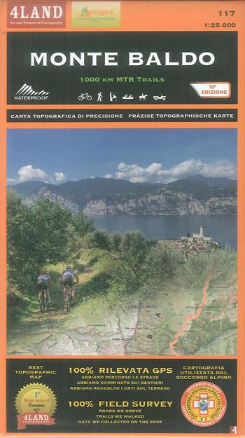 Monte Baldo. 1000 km mountainbike trails 1:25.000. Ediz. italiana, inglese e tedesca - Enrico Casolari, Remo Nardini - Libro 4Land 2017 | Libraccio.it