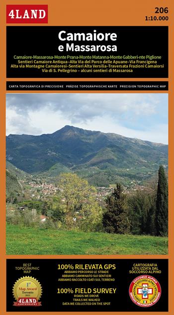 Camaiore e Massarosa 1:25.000  - Libro 4Land 2021 | Libraccio.it