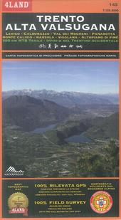 Val di Fiemme. Cavalese, Predazzo, Passo Rolle, Lagorai, Passo Manghen, Pampeago. Sentieri, punti di interesse, piste ciclabili, impanti, piste da sci. Carta topografica di precisione 1:25.000 n. 100