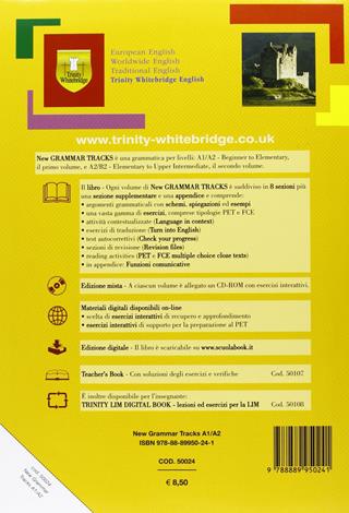New grammar tracks. A1-A2. Per le Scuole superiori. Con CD-ROM. Vol. 1: Bridging the gap - Patrizia Fiocchi, Andrew Pitt - Libro Trinity Whitebridge 2013 | Libraccio.it