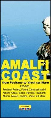 Amalfi coast. Tourist map of the Amalfi coast