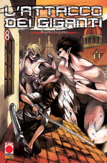 L' attacco dei giganti. Vol. 8 - Hajime Isayama - Libro Panini Comics 2018 | Libraccio.it