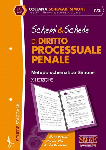 Schemi & schede di diritto processuale penale  - Libro Edizioni Giuridiche Simone 2018, Schemari Simone | Libraccio.it