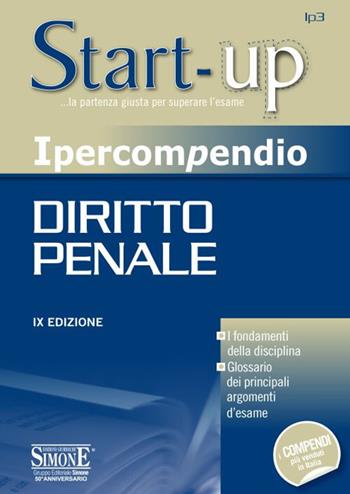 Ipercompendio diritto penale  - Libro Edizioni Giuridiche Simone 2018, Start-up. Ipercompendio | Libraccio.it