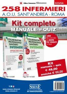 258 Infermieri A.O.U. Sant'Andrea Roma. Kit completo: Manuale + Quiz  - Libro Edizioni Giuridiche Simone 2018, Concorsi e abilitazioni | Libraccio.it