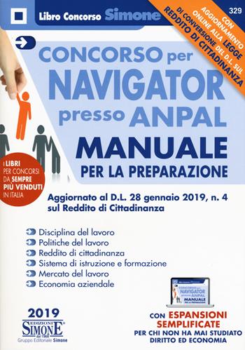 Concorso per Navigator presso Anpal. Manuale per la preparazione. Con espansione online  - Libro Edizioni Giuridiche Simone 2019, Il libro concorso | Libraccio.it
