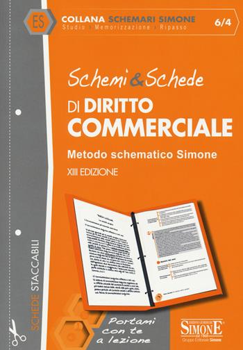 Schemi & schede di diritto commerciale  - Libro Edizioni Giuridiche Simone 2019, Schemari Simone | Libraccio.it