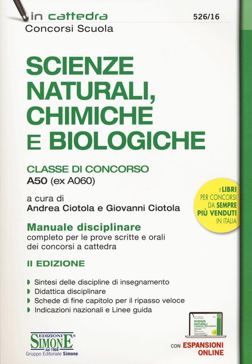 Quiz commentati. Matematica e fisica. Matematica e scienze. Scienze  naturali, chimiche e biologiche. Classi di concorso A20 - A26 - A27 - A28 -  A50. Con espansione online. Con software di simulazione