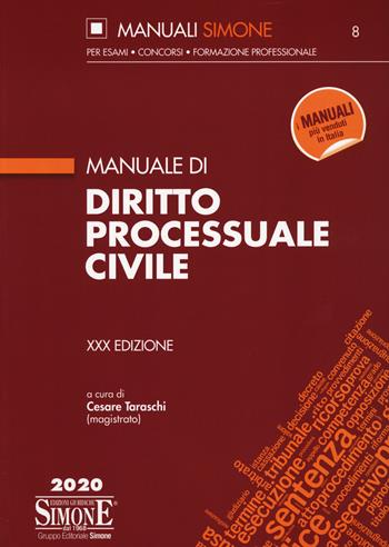Manuale di diritto processuale civile  - Libro Edizioni Giuridiche Simone 2020, Manuali | Libraccio.it