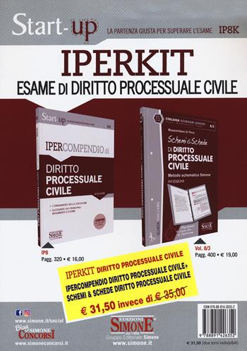 Iperkit esame di diritto processuale civile. Ipercompendio diritto processuale civile-Schemi & schede di diritto processuale civile - Massimiliano Di Pirro - Libro Edizioni Giuridiche Simone 2020 | Libraccio.it