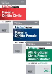 Ultimissimi pareri di diritto civile-Ultimissimi pareri di diritto penale-Ultimissimi atti giudiziari di diritto civile, penale e amministrativo