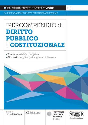 Ipercompendio diritto pubblico e costituzionale  - Libro Edizioni Giuridiche Simone 2021, Ipercompendi | Libraccio.it