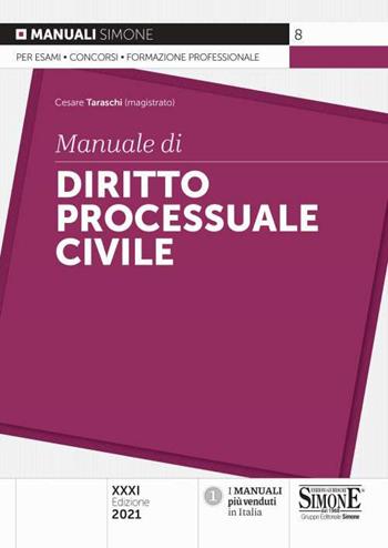 Manuale di diritto processuale civile  - Libro Edizioni Giuridiche Simone 2021, Manuali | Libraccio.it