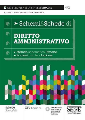 Schemi & schede di diritto amministrativo  - Libro Edizioni Giuridiche Simone 2022, Schemi & Schede | Libraccio.it
