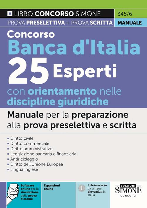 Concorso Banca d’Italia. 25 esperti con orientamento nelle discipline
