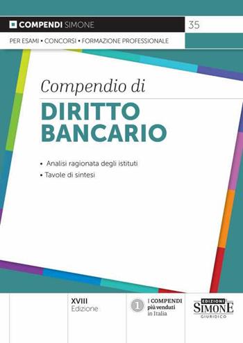 Compendio di diritto bancario  - Libro Edizioni Giuridiche Simone 2022, Compendi | Libraccio.it