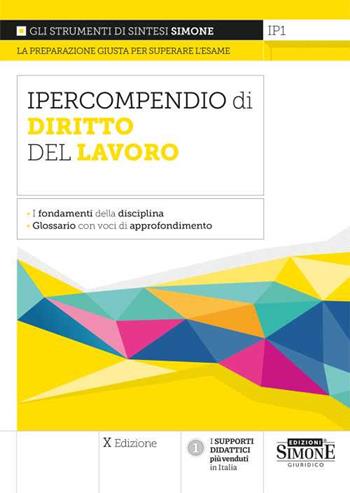 Ipercompendio diritto del lavoro  - Libro Edizioni Giuridiche Simone 2022, Ipercompendi | Libraccio.it