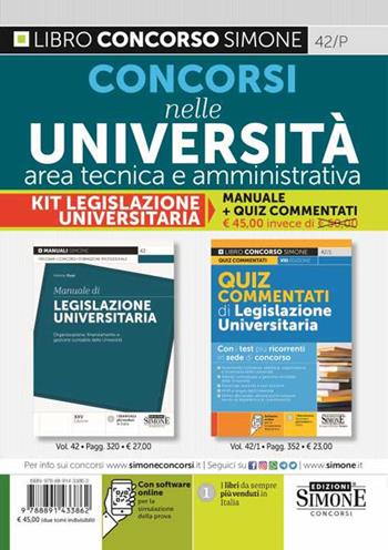 Concorsi nelle Università area tecnica e amministrativa. Manuale e quiz commentati - Antonio Rossi - Libro Edizioni Giuridiche Simone 2022, Concorsi e abilitazioni | Libraccio.it