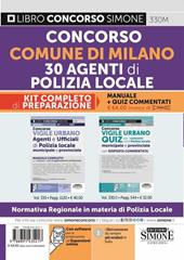 Concorso comune di Milano 30 agenti di polizia locale. Kit completo di preparazione