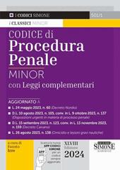 Codice di procedura penale con leggi complementari. Ediz. minor. Con app