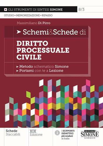 Schemi & schede di diritto processuale civile - Massimiliano Di Pirro - Libro Edizioni Giuridiche Simone 2024 | Libraccio.it