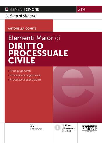 Elementi di diritto processuale civile - Antonella Comite - Libro Edizioni Giuridiche Simone 2024, Last minute (Sintesi, Elementi, Dizionari brevi) | Libraccio.it