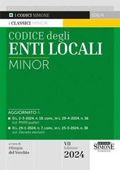 Codice degli enti locali. Ediz. minor