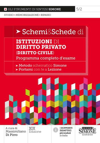 Schemi & schede di istituzioni di diritto privato (diritto civile). Programma completo d'esame - Massimiliano Di Pirro - Libro Edizioni Giuridiche Simone 2024, Schemi & Schede | Libraccio.it