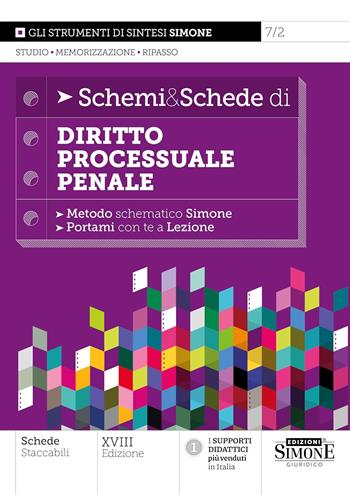 Schemi & schede di diritto processuale penale - Gianluca Nunziata - Libro Edizioni Giuridiche Simone 2025, Schemi & Schede | Libraccio.it