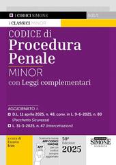 Codice di procedura penale. Leggi complementari. Ediz. minor. Con App Codici Simone per un codice sempre aggiornato