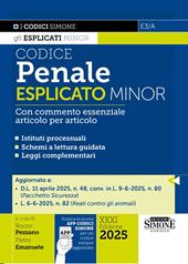 Codice penale esplicato. Con commento essenziale articolo per articolo. Ediz. minor. Con App Codici Simone per un codice sempre aggiornato