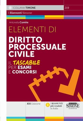 Elementi di diritto processuale civile  - Libro Edizioni Giuridiche Simone 2025, Last minute (Sintesi, Elementi, Dizionari brevi) | Libraccio.it