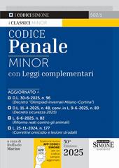 Codice penale minor. Con leggi complementari. Con App Codici Simone per un codice sempre aggiornato