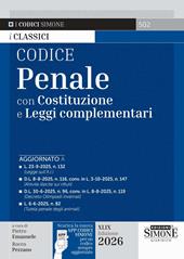 Codice penale con Costituzione e leggi complementari. Con APP CODICI SIMONE per un codice sempre aggiornato