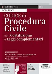 Codice di procedura civile con Costituzione e leggi complementari. Con la nuova APP CODICI SIMONE per un codice sempre aggiornato
