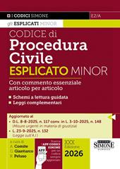 Codice di procedura civile esplicato. Ediz. minor. Con APP CODICI SIMONE per un codice sempre aggiornato