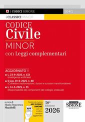 Codice civile. Ediz. minor. Con APP CODICI SIMONE per un codice sempre aggiornato