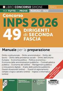 Concorso Inps 2026. 49 Dirigenti Di Seconda Fascia. Manuale Per L...