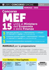 534/2 Concorso MEF 15 unità al Ministero dell'Economia e delle Finanze - Manuale per la preparazione
