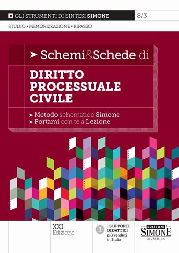 Schemi & schede di diritto processuale civile - Massimiliano Di Pirro - Libro Edizioni Giuridiche Simone 2026, Schemi & Schede | Libraccio.it