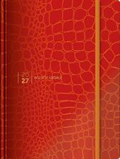 Agenda legale 2027. Law & Trend Croco arancio. Con app Agenda Legale Pro