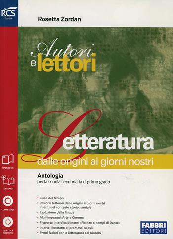 Autori e lettori. Vol. 2: Letteratura. - Rosetta Zordan - Libro Fabbri 2014 | Libraccio.it