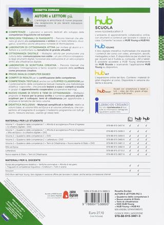 Autori e lettori più. Con Quaderno, Nuovo esame di Stato, Temi di cittadinanza e Hub young. Con ebook. Con espansione online. Con DVD-ROM. Vol. 3 - Rosetta Zordan - Libro Fabbri 2018 | Libraccio.it