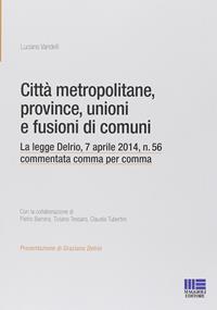 Città metropolitane, province, unioni e fusioni di comuni  - Libro Maggioli Editore 2014, Progetto ente locale | Libraccio.it