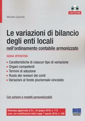 Le variazioni di bilancio degli enti locali nell'ordinamento contabile armonizzato. Con CD-ROM