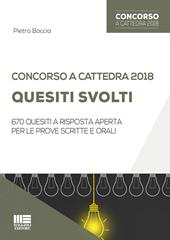Concorso a cattedra 2018. Quesiti svolti