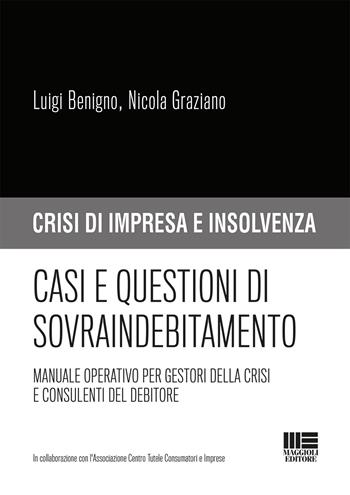 Casi e questioni di sovraindebitamento. Manuale operativo per gestori della crisi e consulenti del debitore - Luigi Benigno, Nicola Graziano - Libro Maggioli Editore 2019, Crisi di impresa e insolvenza | Libraccio.it